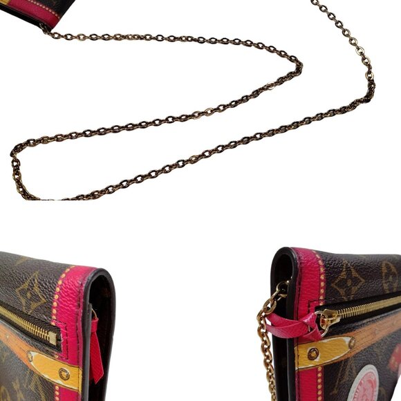 211861AN (S6) Louis Vuitton Shoulder Bag Weekend Brown Monogram - Picture 6 of 10